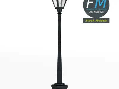 Garden lamp post 2 3D model