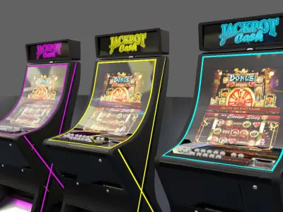 Slot machine 3D model