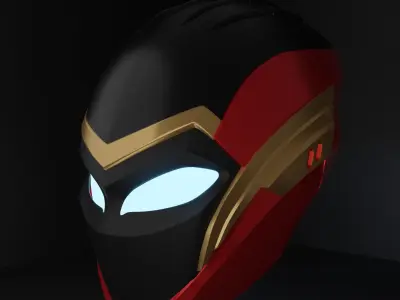 Iron Heart Mark II Helmet - Black Panther Wakanda Forever 3D model