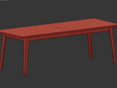 table EMILIA II Naturel 3D model