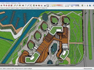 Sketchup Shopping Center A2 3D model