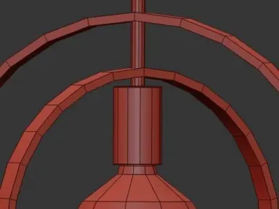 INDUSTRIAL CEILING LIGHT SILVERTON 3D model