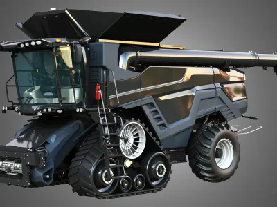 IDEAL -  Combine Harvester - Forage Harvester Head 3D model