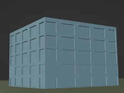 Building 13 Low-poly 3D model