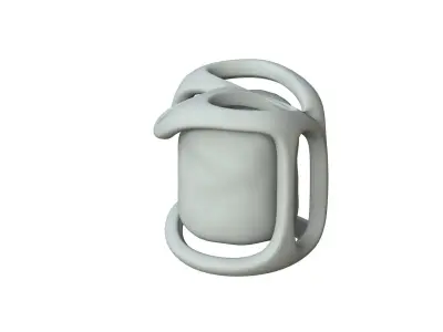 SciFi Shape Object Low Poly Low-poly 3D model 33