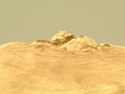 desert Low-poly 3D model
