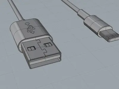 Apple lighting cable 3D model 3D print model