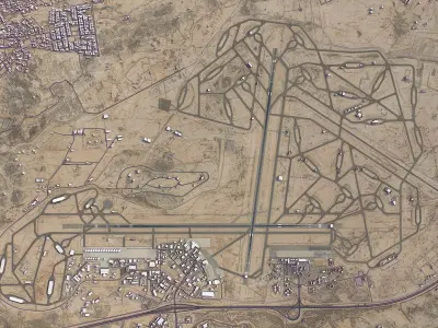 Taif - Airport - TIF Low-poly 3D model