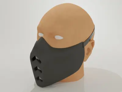 Mask delta with opening mechanism 3D print model