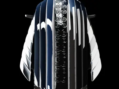 Pharaoh Eagle Hat 08 - SciFi Character Design Low-poly 3D model Low-poly 3D model