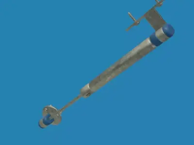 Hydraulic Piston 01 3D model