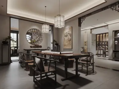 apartment interior scenes    3D model 24