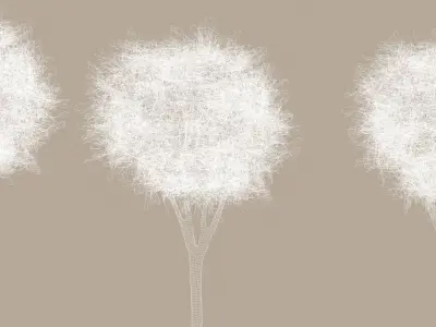 Toon Trees 3D model