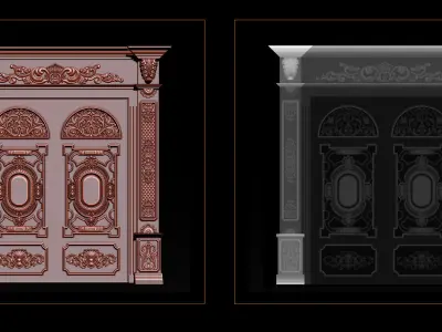 3D STL Models CNC Router - door 3D print model 3D print model