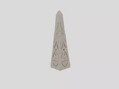 Ancient Fantasy Stone Obelisk for 3D print 3D model