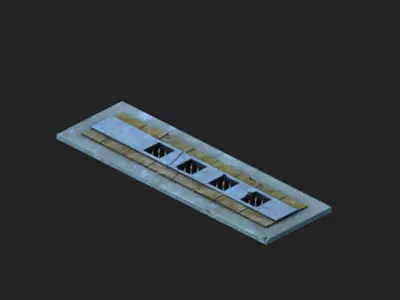 Game Underground - palace - the ground 02 3D model