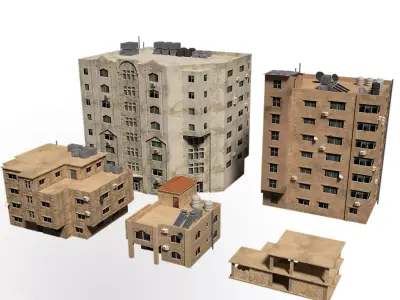 middle east buildings 1 3D model