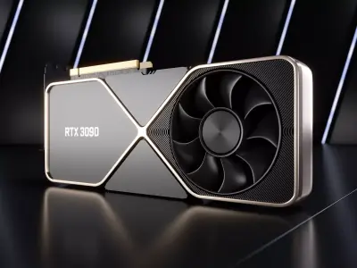 Nvidia GeForce RTX  3090 Graphics Card 3D model