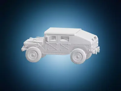 Humvee Military Vehicle Truck Model 3D print model