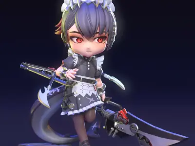 Ellen Joe  The Ironmaid Blade 3D print model