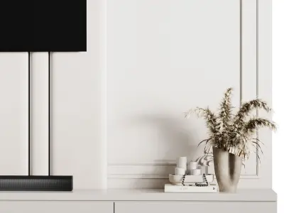 Tv Wall 65 3D model