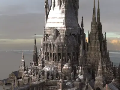 Barbarian Grand Hyborian Palace structure 3 3D model