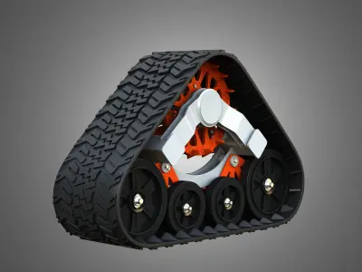 Toolcat UW56 Crawlers 3D model