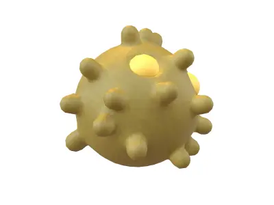 Virus Character v1 005 Low-poly 3D model