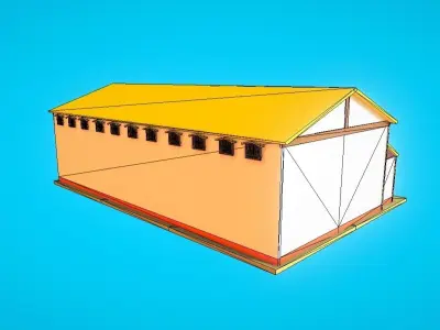 HIE Granary N1 Low-poly 3D model