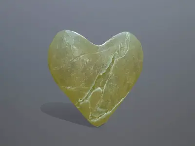 Broken Heart 11 Low-poly 3D model