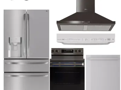 LG Kitchen Appliance Low-poly 3D model