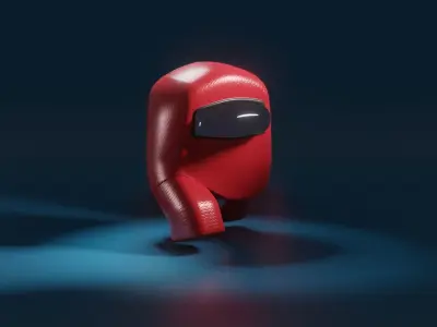 Among Us Rigged 3D model