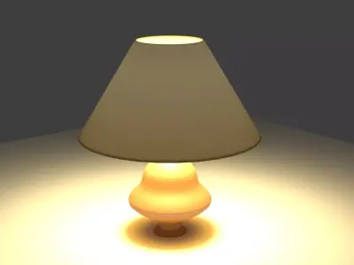 Simple desk lamp 3D model
