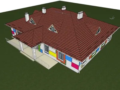 3D model of an orphanage 3D model