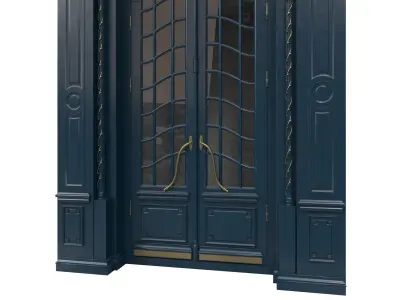 Entrance classic door 47 3D model