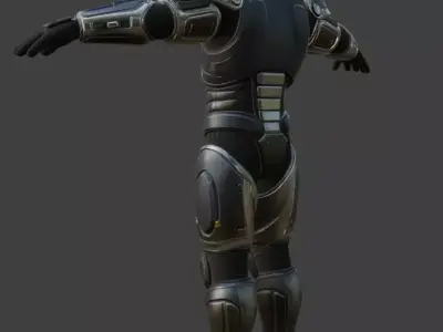 Sci-Fi Advanced Spacesuit 3D Model 3D model