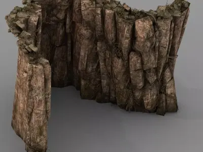 Brutal tribes - Mountain 03 3D model
