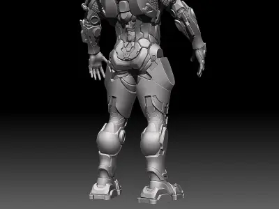 Cyber Man Zbrush 3D model
