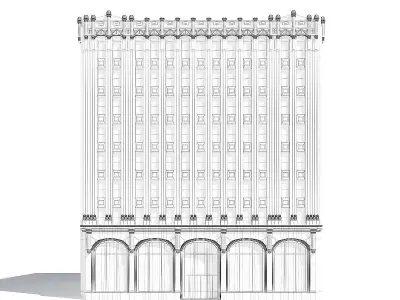 Library Building 3D Model 3D model