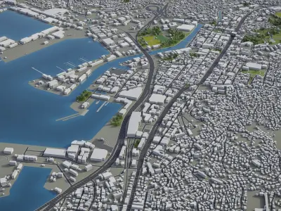 Sasebo Low-poly 3D model