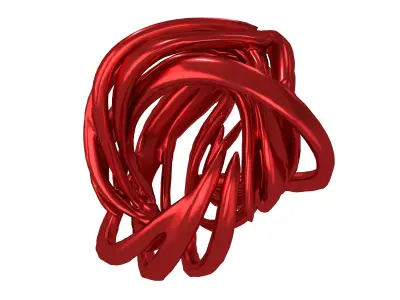 Abstract Ring Shape v6 005 Low-poly 3D model