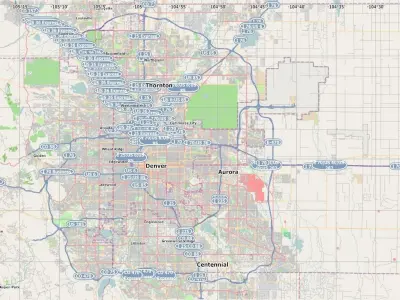 Denver City 3d model September 2020 -100 square KM area 3D model