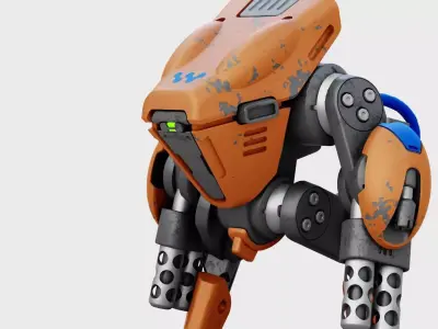 BATTLE DROID TORROUS RIGGED 3D model