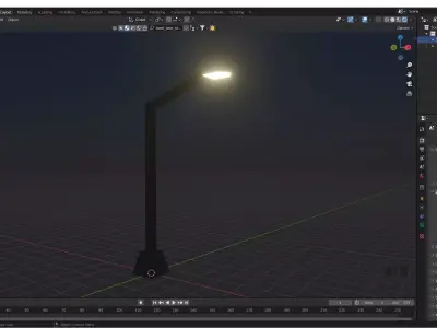 Street Light Free 3D model