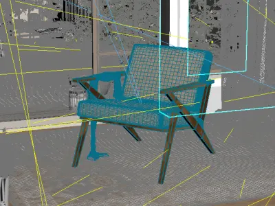 balcony scene 3D model