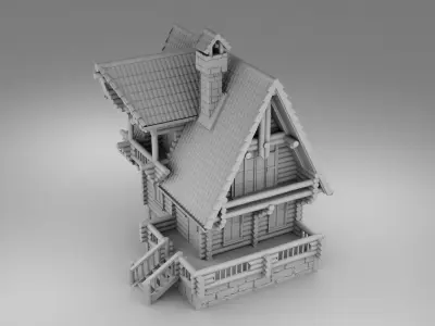 Small slavic house 3D print model