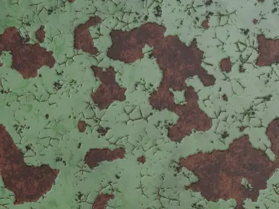 Machine Chipped Paint PBR Seamless Texture