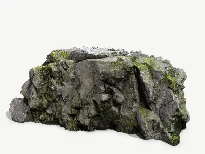 Mountain Low-poly 3D model 9