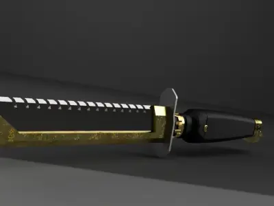 Jedi Fallen Order Concept Art Boone Kastis Jedi Hunter Knife 3D print model