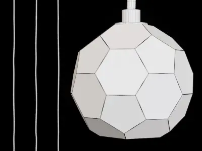 Restoration Hardware BOULE DE CRISTAL CORD PENDANT 3D model